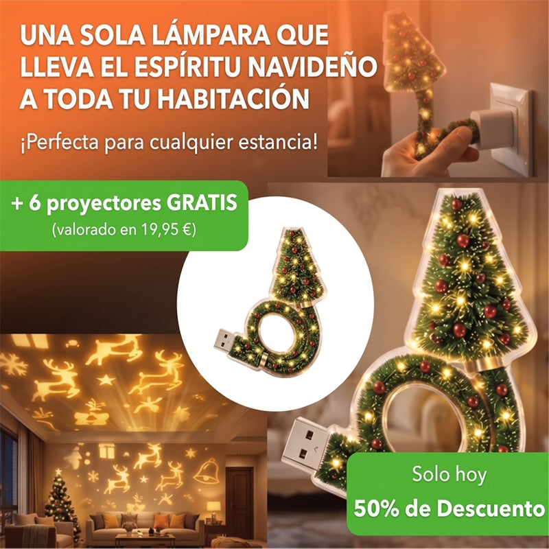 MerryGlow™ - Lámpara navideña de ambiente con proyector integrado