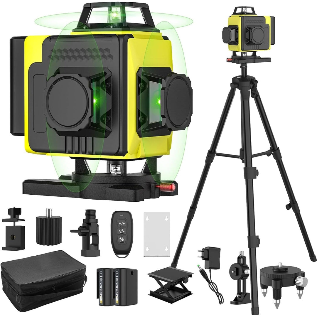 Nivel láser 4D 360° con autonivelación automática