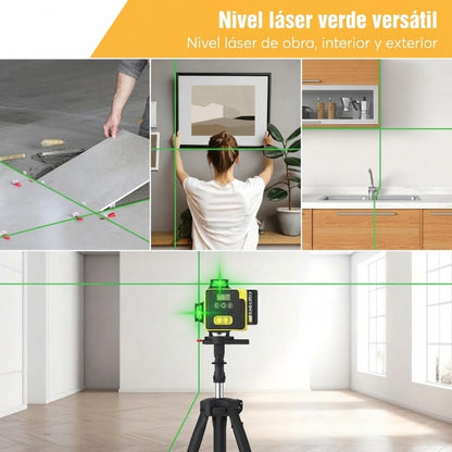 Nivel láser 4D 360° con autonivelación automática