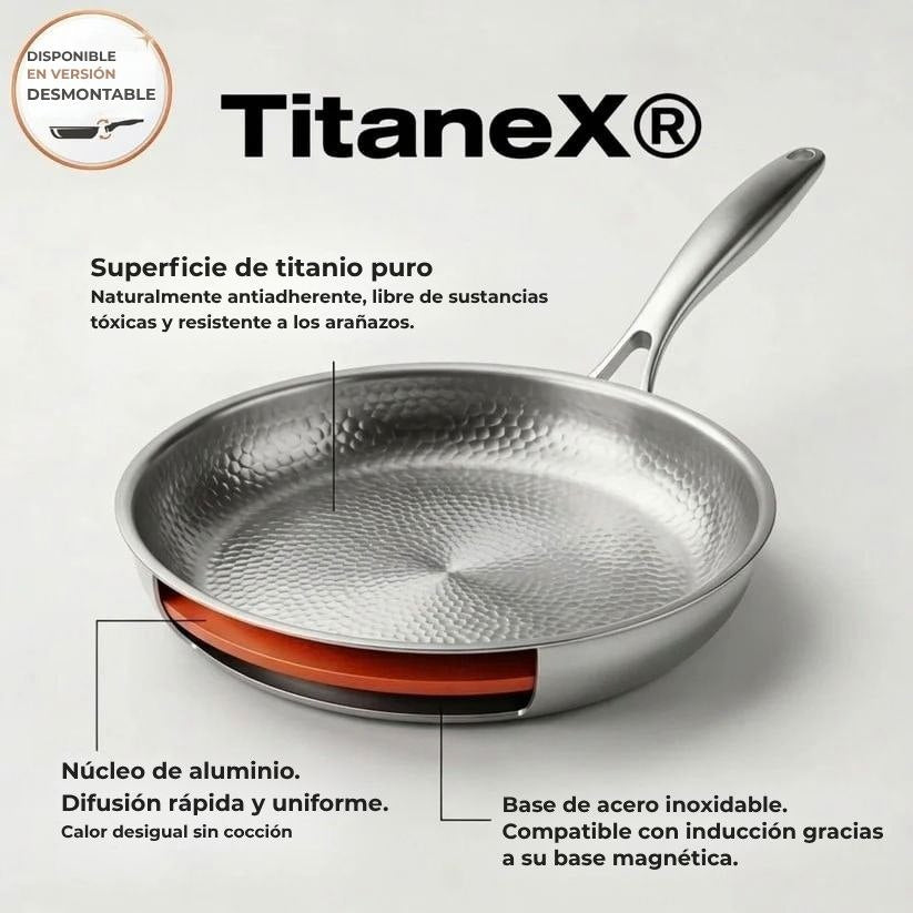 TitaneX® – Sartén antiadherente de titanio