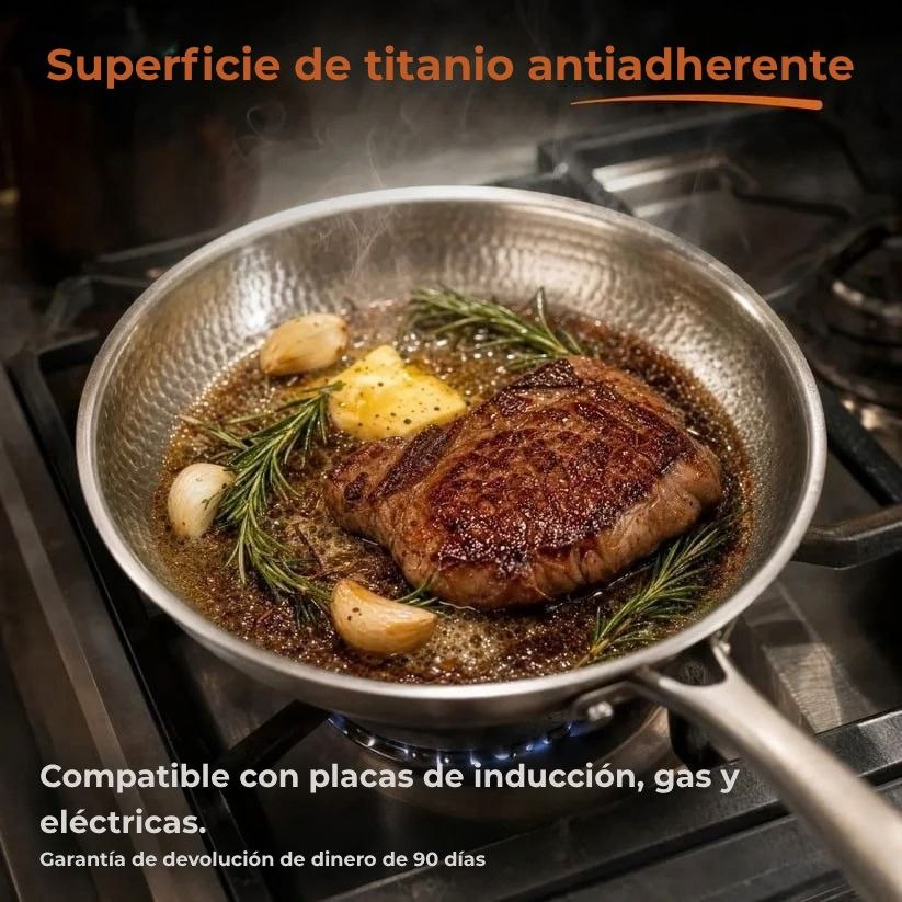 TitaneX® – Sartén antiadherente de titanio